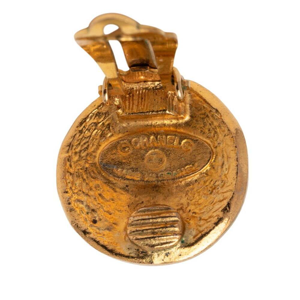 CHANEL Vintage Gold Earrings - Picture 3 of 3